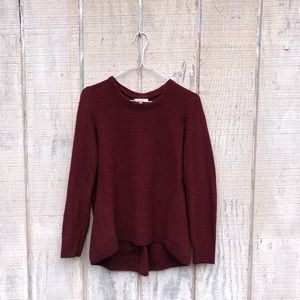 Madewell Burgundy Crew Neck Sweater